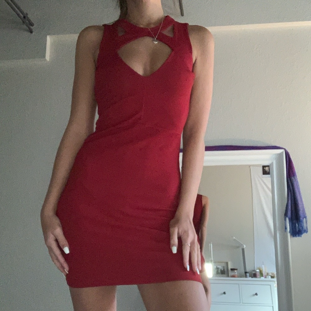 Charlotte Russe Red Bodycon Dress
